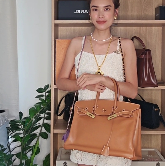 ❤️ SOLD ❤️ Hermès Gold Courchevel Birkin 35 Gold Hardware, 2004 - Picture 5 of 17